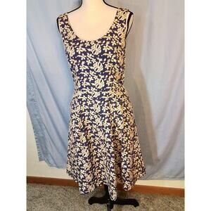 Betsey Johnson blue brocade embroidered dress